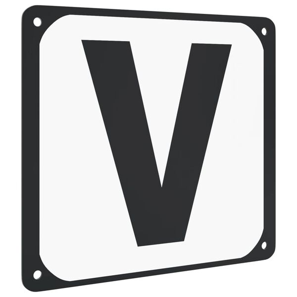 vidaXL Dressuurletters 12 st staal