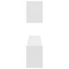 vidaXL Wandschappen 2 st 100x15x20 cm bewerkt hout wit