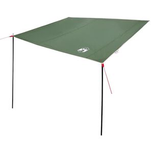 vidaXL Caravanluifel -persoons 240 x 460 cm Waterdicht Groen taft