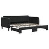 vidaXL Slaapbank met onderschuifbed 90x190 cm fluweel zwart