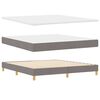 vidaXL Boxspringbed met matras Taupe 200 x 180 cm Polyester