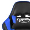 vidaXL Gamestoel draaibaar PVC blauw