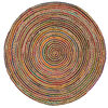 vidaXL Gebied Tapijt Multikleur &Oslash; 90 cm Jute