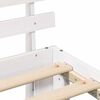 vidaXL Bedframe met hoofdeinde Wit 75 x 190 cm Massief grenenhout