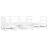 vidaXL 6-delige Loungeset massief grenenhout wit