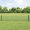 vidaXL Hek met Paal Groen 0,4 x 50 m Staal en PVC
