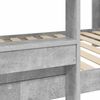vidaXL Bunk Bed voor Kinderen Beton Grijs 100 x 200 cm Bewerkt hout