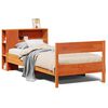 vidaXL Bed met boekenkast zonder matras grenenhout wasbruin 100x200 cm