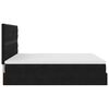 vidaXL Ottoman bed met matrassen en LED's 160x200cm fluweel zwart
