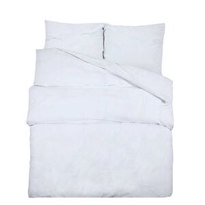vidaXL Dekbedovertrekset 240x220 cm katoen wit