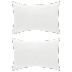 vidaXL Hoofdkussen 2 st 60 x 80 cm Australisch Wol Wit