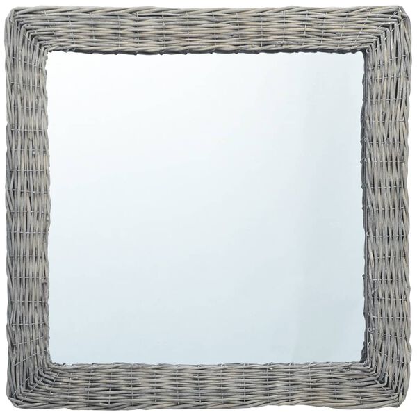 vidaXL Spiegel 50x50 cm wicker