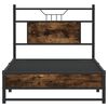 vidaXL Bedframe zonder matras hout gerookt eikenkleurig 90x200 cm