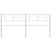 vidaXL Vervangend hoofdbord 193 cm metaal wit
