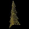 vidaXL Kerstboom met 240 LED Warmwit 180 cm Rattan