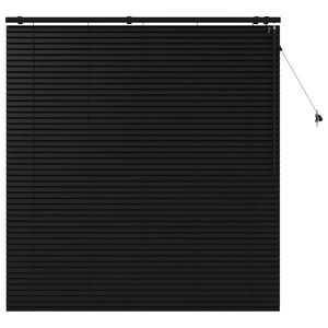 vidaXL Venetiaanse jaloezie Zwart 155 x 160 cm 35 mm