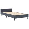 vidaXL Boxspringbed met hoofdeinde Donkergrijs 100 x 200 cm Fluweel
