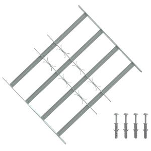 vidaXL Beveiligingsrooster voor ramen met 4 kruisbalken 3 pcs