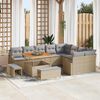 vidaXL Tuin Sofa Set 12 pcs Beige en Licht Grijs 100 x 100 x 71 cm