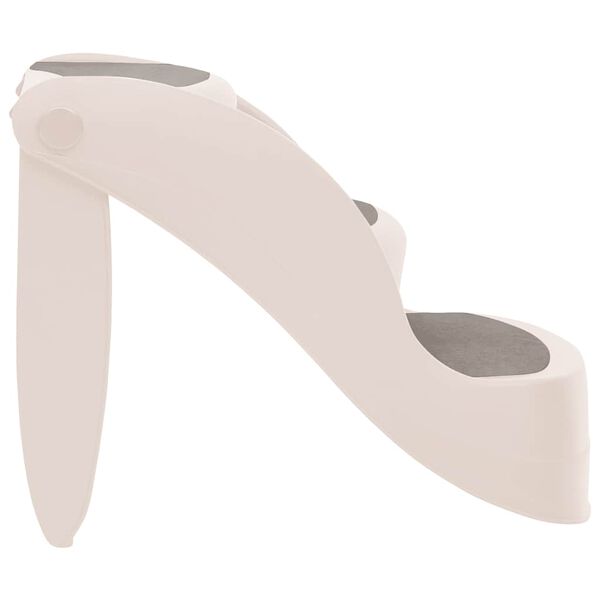 vidaXL Hondentrap 3 treden inklapbaar 50x38x38 cm kunststof crèmekleur