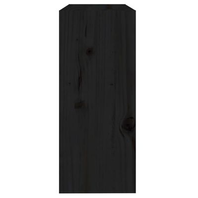 vidaXL Boekenkast/kamerscherm 60x30x71,5 cm massief grenenhout zwart