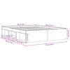vidaXL Bedframe wit 150x200 cm King Size