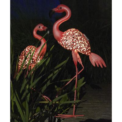 Luxform LED-tuinlamp solar Flamingo roze 30111