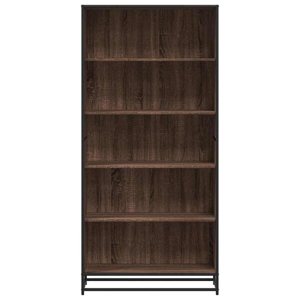 vidaXL Boekenkast 80,5x35x170,5 cm bewerkt hout bruin eikenkleurig