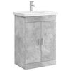 vidaXL Badkamermeubelset Betongrijs 61 x 40 x 84,5 cm Bewerkt hout