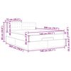vidaXL Ottoman bed met matras 140x200cm stof lichtgrijs