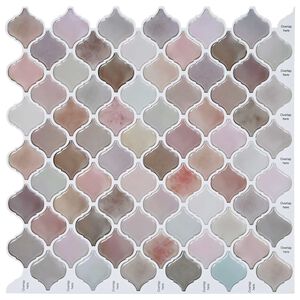 vidaXL Lanturn Tegel 10 st Beige 27 x 27 cm Polyurethaan en PET
