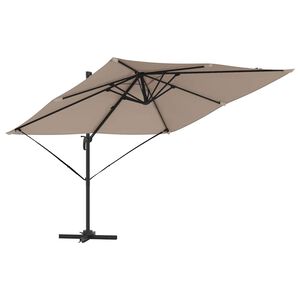 vidaXL Roma Parasol Taupe 286 x 285 x 265 cm Polyester en Aluminium