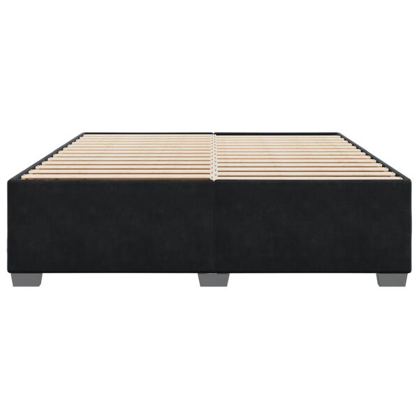 vidaXL Bedframe zonder matras 180x200 cm fluweel zwart