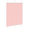 vidaXL Plissé rolgordijn 105x100cm stofbreedte 104,4cm polyester roze