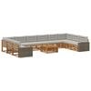 vidaXL Sofa-Sets 11 st Massief Acaciahout