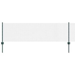 vidaXL gelast draadhek met palen 10 x 0,6 m PVC-Coated Staal Groen