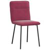 vidaXL Eetkamerstoelen 6 st fluweel wijnrood