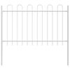 vidaXL Tuinhek 9 pcs Wit 15,3 x 0,8 m Poedercoating staal