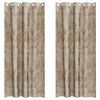 vidaXL Velvet Gordijnen 2 pcs champagne 260 x 140 cm Fluweel