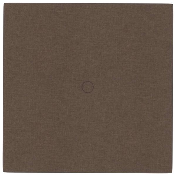 vidaXL Wandpanelen 12 st 1,08 m&sup2; 30x30 cm stof bruin