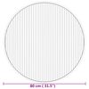 vidaXL Vloerkleed rond 80 cm bamboe naturel