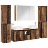 vidaXL Badkamermeubelset 6 pcs Oud hout Bewerkt hout en glas