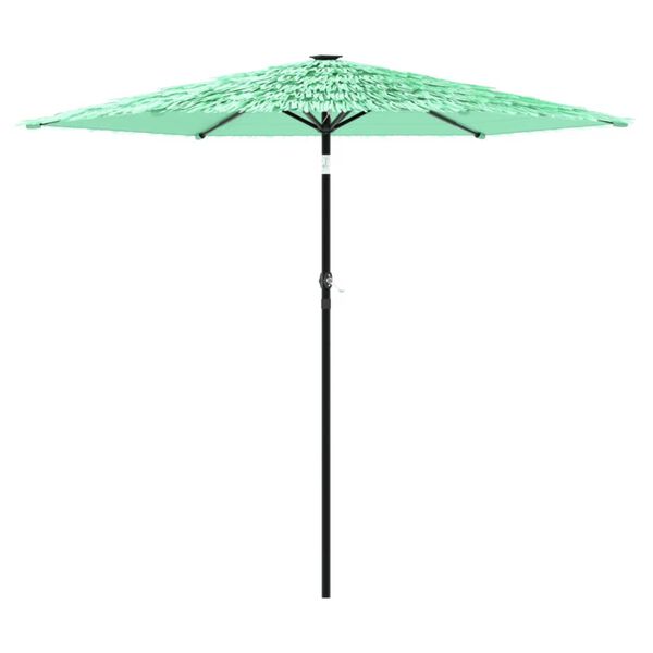 vidaXL Parasol met stalen paal 268x268x226 cm groen