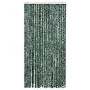 vidaXL Vliegengordijn 100x220 cm chenille groen en wit