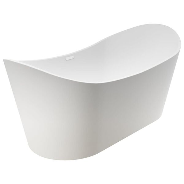 vidaXL Badkuip vrijstaand 204 L acryl wit