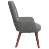 vidaXL Fauteuil Donkergrijs 63 x 67 x 94 cm Fluweel
