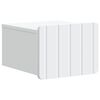 vidaXL Wandbeugel Bedkast met lade Wit 33 x 34,5 x 24 cm Bewerkt hout