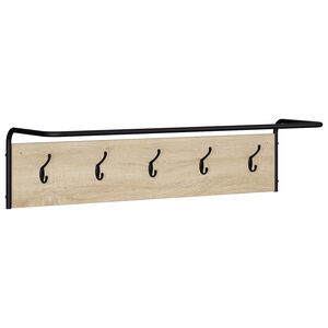 vidaXL Kapstok Sonoma Eiken 100 x 30 x 25 cm Bewerkt hout