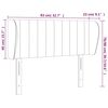 vidaXL Hoofdbord met randen 83x23x78/88 cm fluweel roze