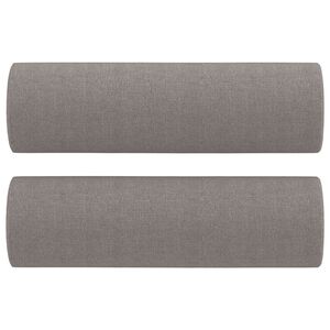 vidaXL Sierkussens 2 st 15x50 cm stof taupe